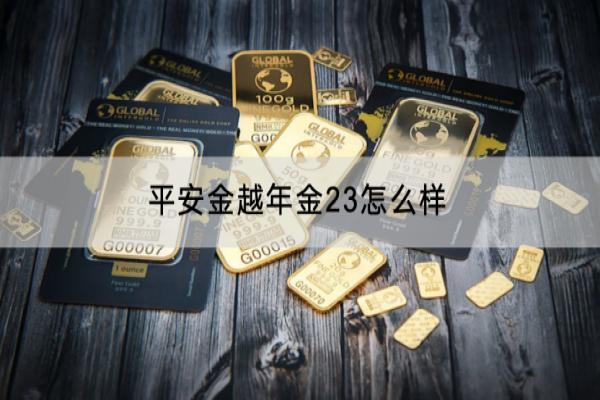 平安金越年金23怎么样